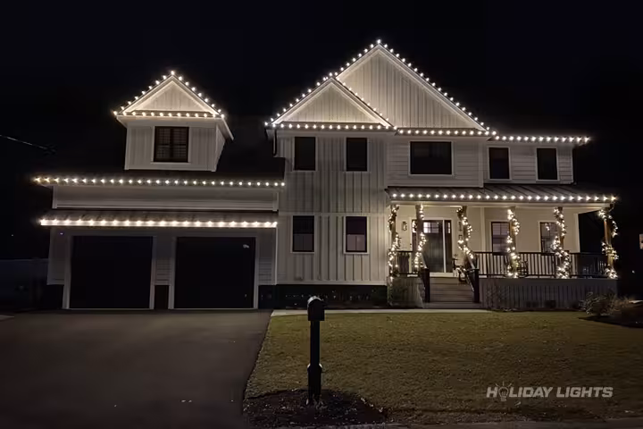 Residential holiday lights installation in Florida
