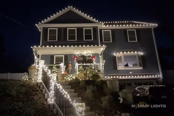 Residential holiday lights installation in Florida