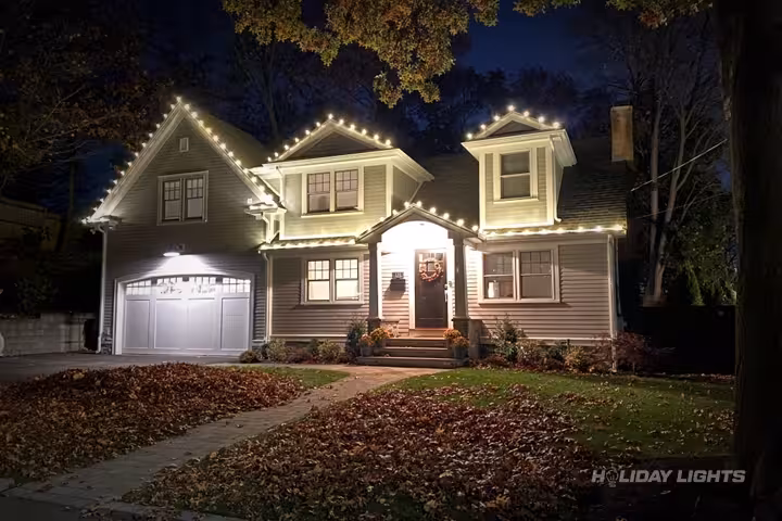 Residential holiday lights installation in Florida
