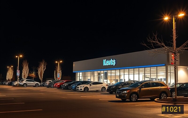 Car Dealerships holiday lighting