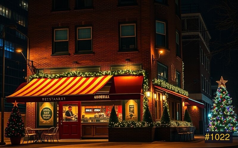 Restaurants holiday lighting